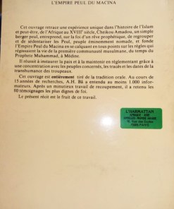 L'empire Peulh du Macina - verso